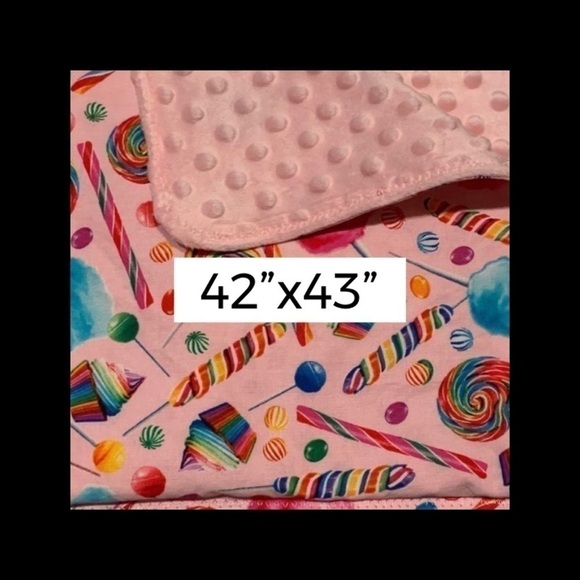 🍭🍬adorable Bright Handmade Baby blanket💝BRAND NEW - Picture 2 of 4